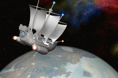 2013年11月 宇宙帆船（StarMaria）と惑星