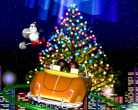 スノーポストマンと街のクリスマス（3Dキャラクター）