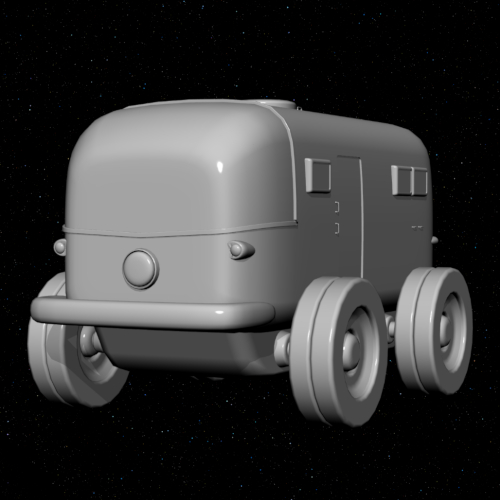 月面テレワーク車（3Dの乗り物）