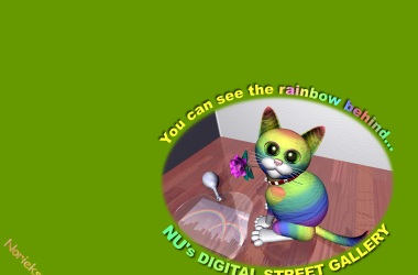 2005年9月 虹色のネコ